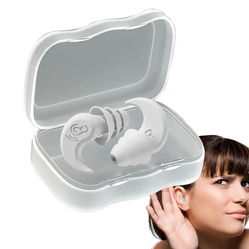 Ear Plugs For Swimming Comfy Waterproof Silicone Water Ear Plugs For Adults And Women Ear Buds For Snorkeling Surfing Showering