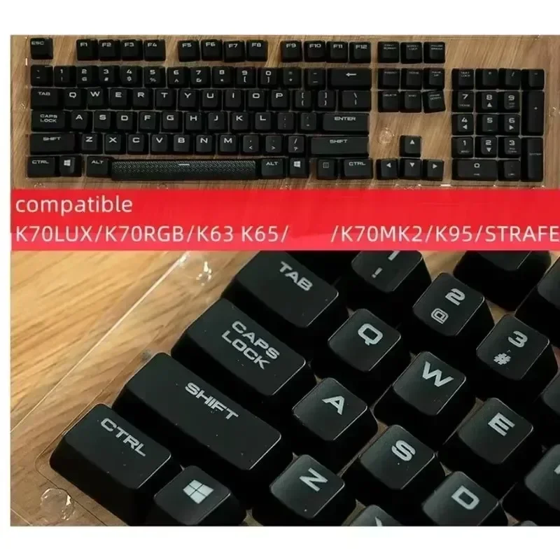 Original abs pbt key caps UK  layout  105keys for CORSAIR mechanical keyboard K70 LUX/K70 mk2/K95 k63 k65 STRAFE