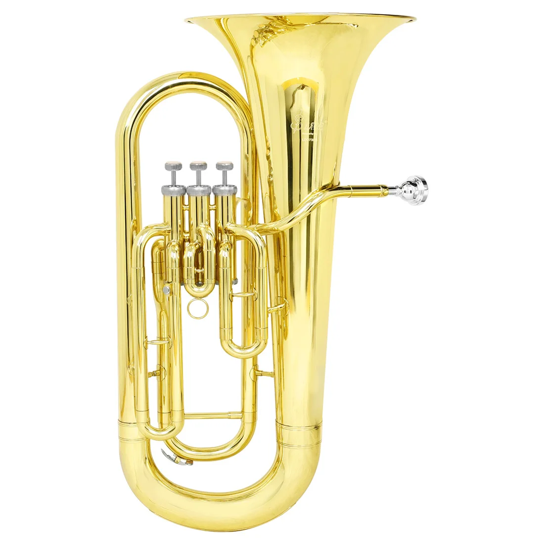 

Hooqu Marching Upper Bass Instrument Tuba Tuba Tuba Horn Flat Bb Three Vertical Keys Beginner