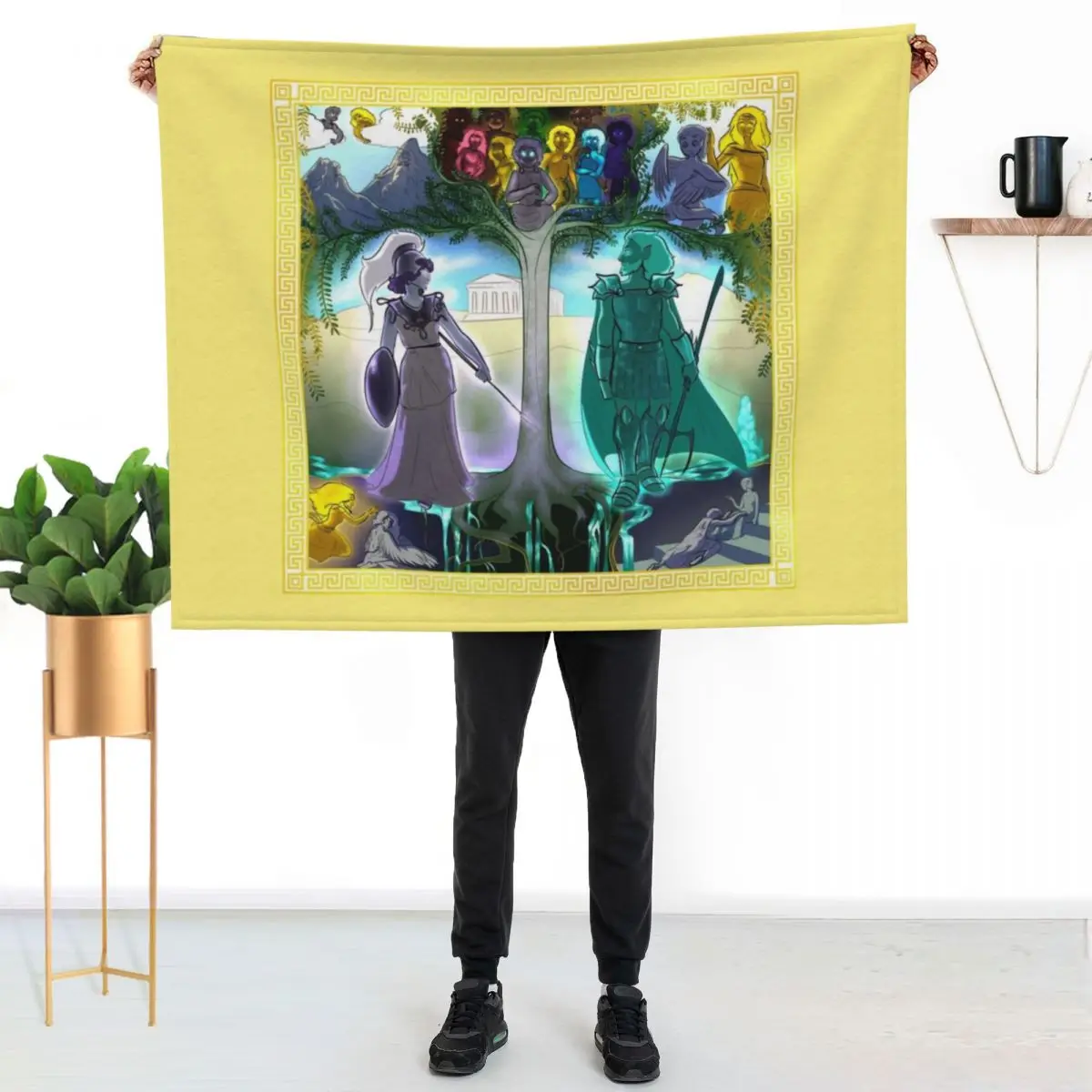 Athena's Tapestry Throw Blanket christmas gifts Vintage Flannels Moving Luxury Designer Thin Blankets 2