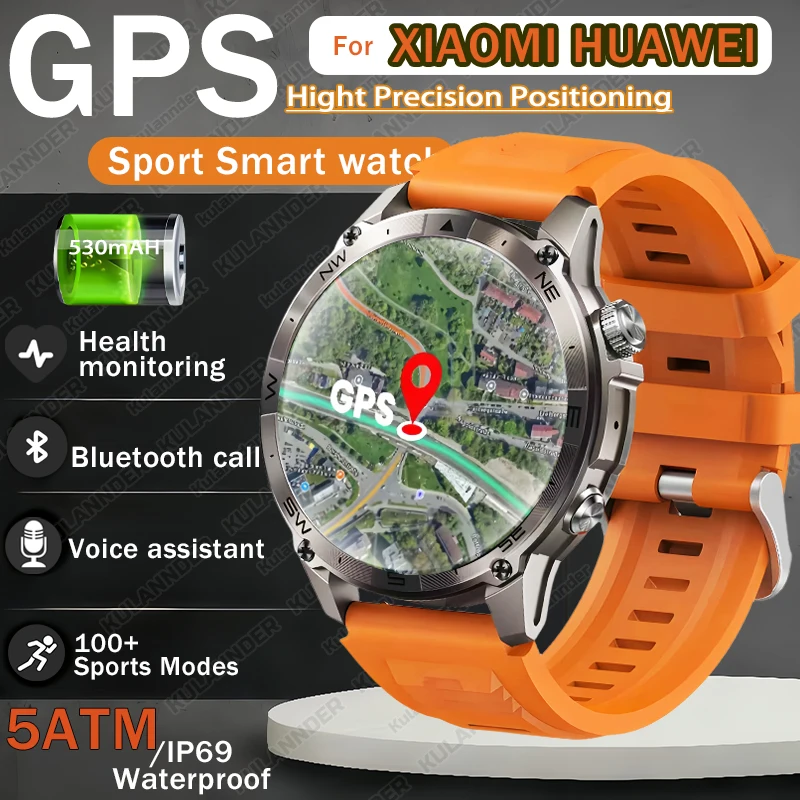 

T-Rex 3 Military Grade 530mAh Battery Smart Watch 5ATM Waterproof GPS Compass Altimeter Call AMOLED Men Swim Sports Smartwatch