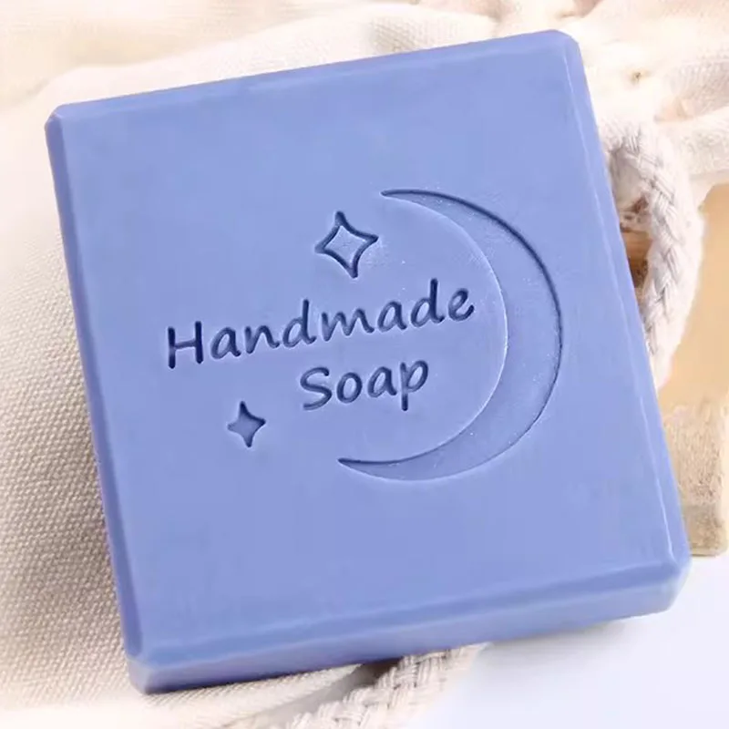 Stars and Moon Night Series Clear Acrylic Custom Personalized Soap Stamp Chapter Seal For Diy Handmade Soap Making Supplies Kits