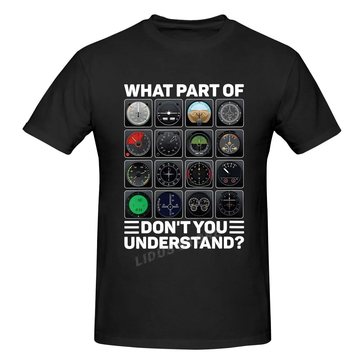 

Airline Aircraft Airplane Pilot Tools Instruments T Shirts Graphic Cotton Streetwear Short Sleeve Birthday Gifts T-shirt Men