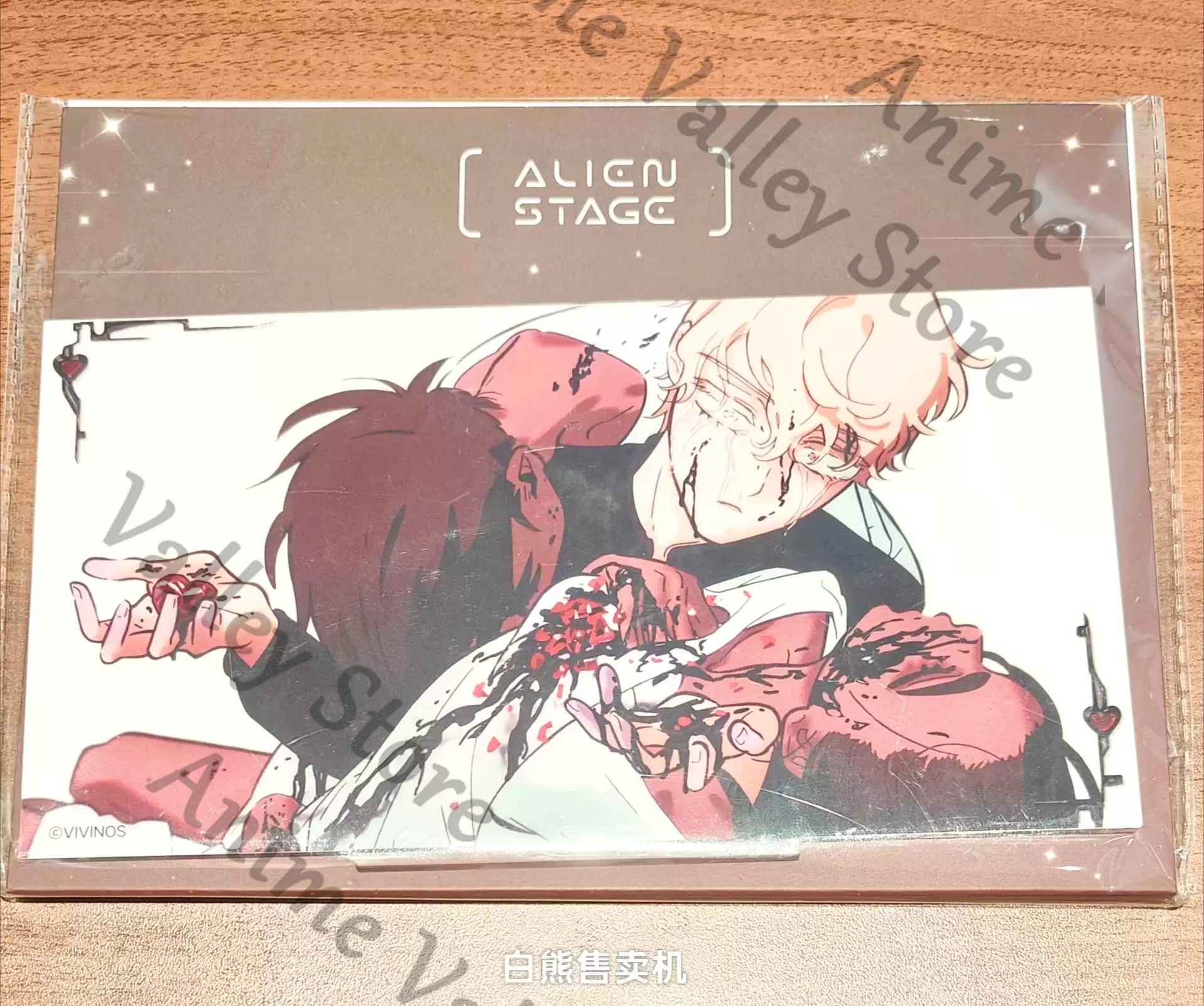 

Genuine Anime Alien Stage Ivan Till Sua Mizi Cosplay Karmic Angel Acrylic Figure Stand Cartoon Standing Sign Desktop Ornament