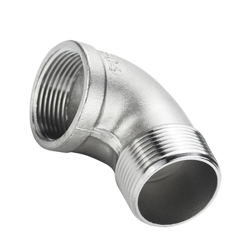 304/316L stainless steel internal and external thread elbow 90 degree internal thread to external thread elbow
