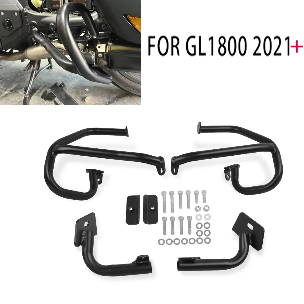 

For Honda Goldwing GL1800 GL 1800 2021 2022 2023 Motorcycle Rear Crash Bar Engine Guard Bumper Stunt Cage Falling Protection