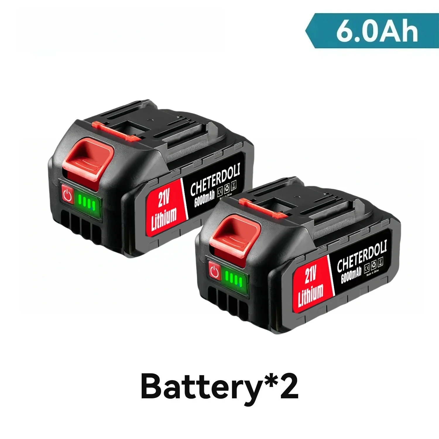 21V Voor Makita 6000mAh Oplaadbare 18650 Lithium Batterij 18v Elektrisch Gereedschap Draadloze Sleutel Zaag Boor Grinder Schroevendraaier