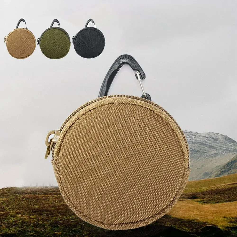 Portable Running Pouch Practical Earphone Bag Durable Outdoor Pouch With Hook Key Coin Purse Mini Pocket Camping Bag Travel Tool