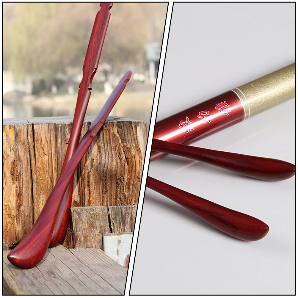 

2 Pcs Dulcimer Hammer Red Sandalwood Yangqin Kit Accessories Guest Fretted