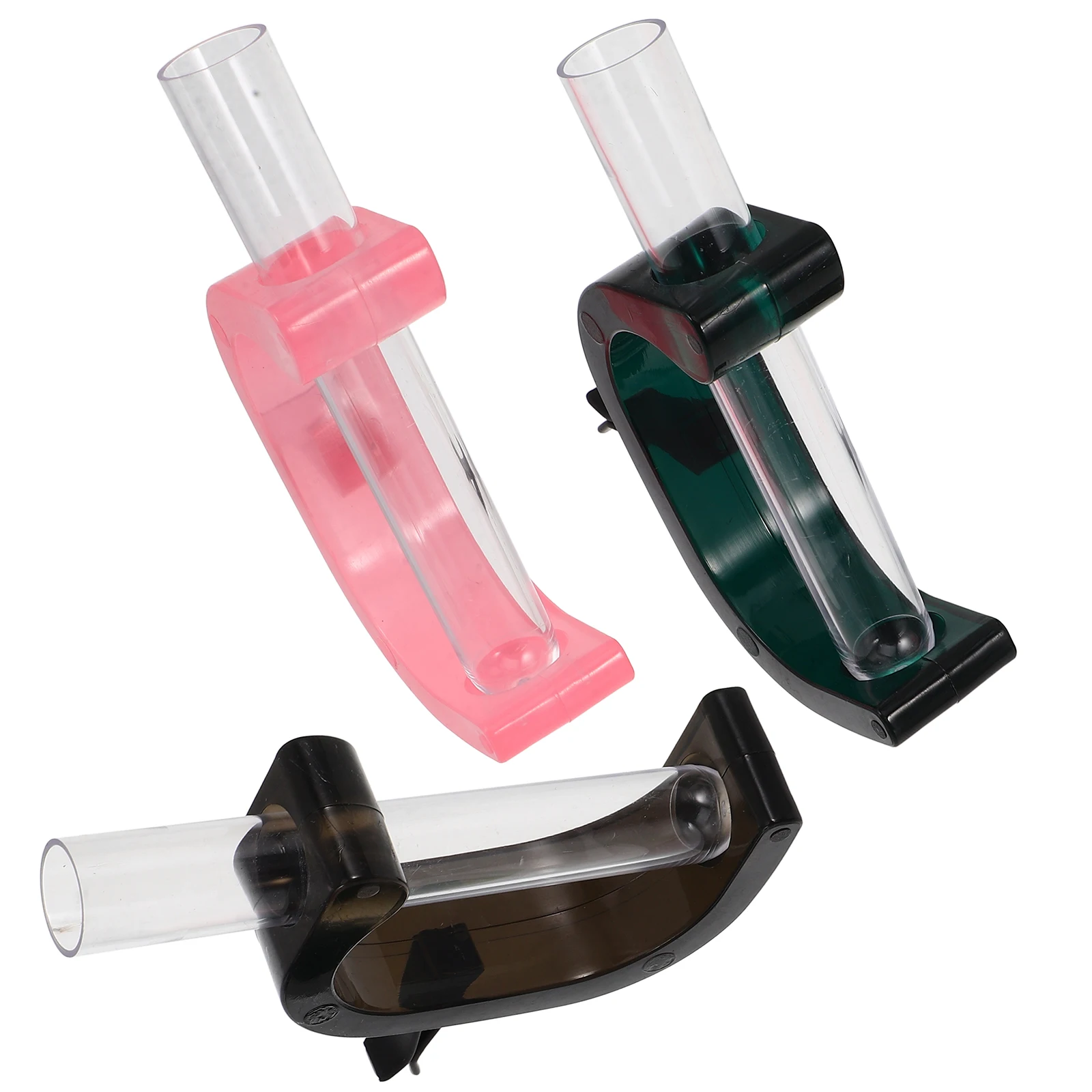 

3pcs Aromatherapy Decor Stylish Empty Perfume Bottles Car Vent Clip Vase Air Freshener Plastic Accessories Women Interior Flower