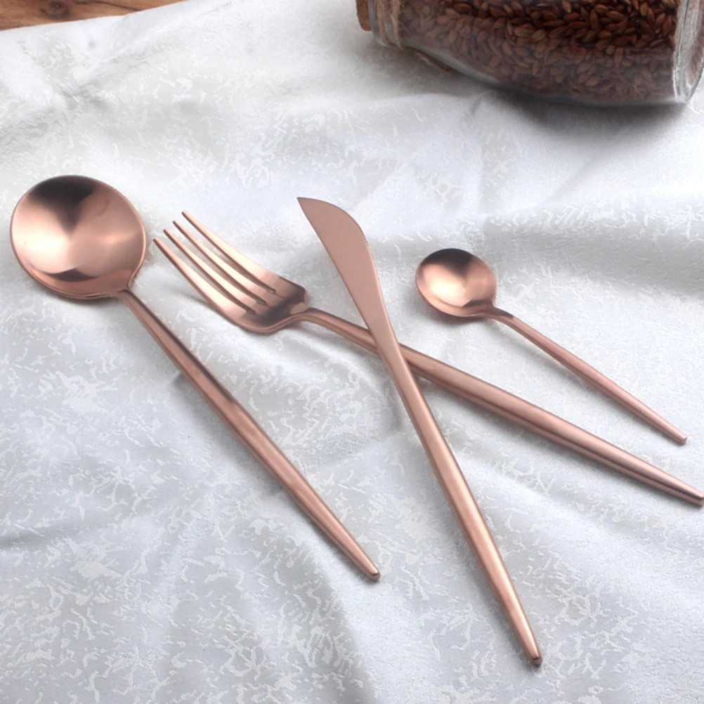 

4 pcs Stainless Steel Forks Mirror Polished Anti Rust Healthy Fruit Dinner Tableware Kitchen Bar Utensils Serving Forks