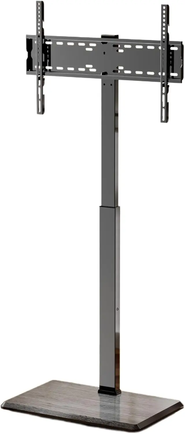 Adjustable Floor TV Stand for 32-75 Inch Screens, Swivel & Height Adjustable, Supports Up to 110 lbs