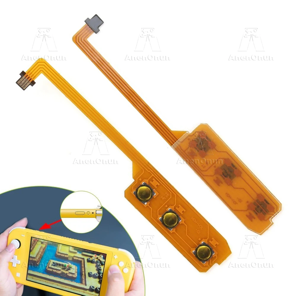 

Volume Power Button Flex Cable for Switch Lite Premium Replacement Repair Part Power ON / OFF and Volume Up / Down Keys Ribbon