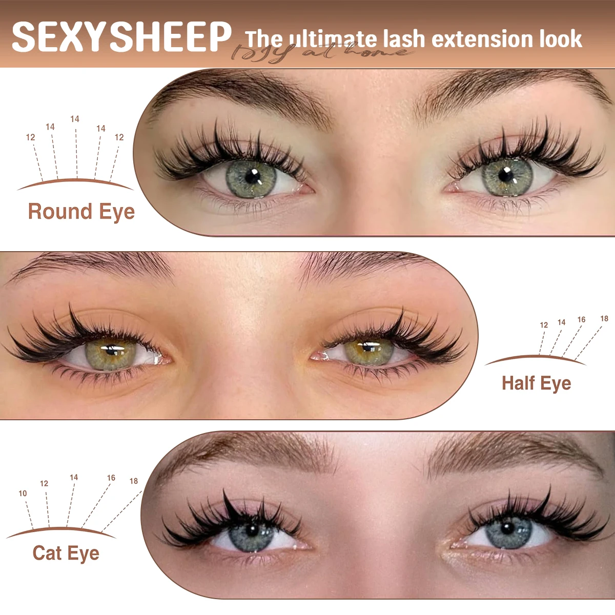 DIY Wimperncluster Manga Einzelwimpern Wispy Wimpernverlängerungsset Natur mit Wimpernbindung und Dichtungsentferner Wimpernpinzette