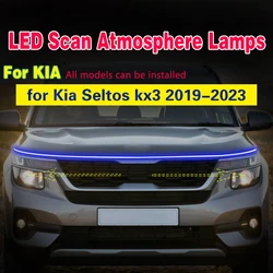 12V Car DRL Lamp LED Daytime Running Light For kia seltos kx3 2019-2023 With Start Scan Waterproof Fog light Decorative styling