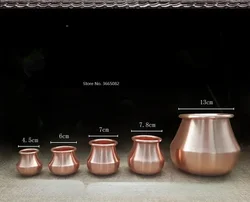 S/M/L Copper Cups Chinese Vacuum Cupping Kit Pull Out A Vacuum Apparatus Therapy Relax Massagers Curve Suction Pumps 1pcs