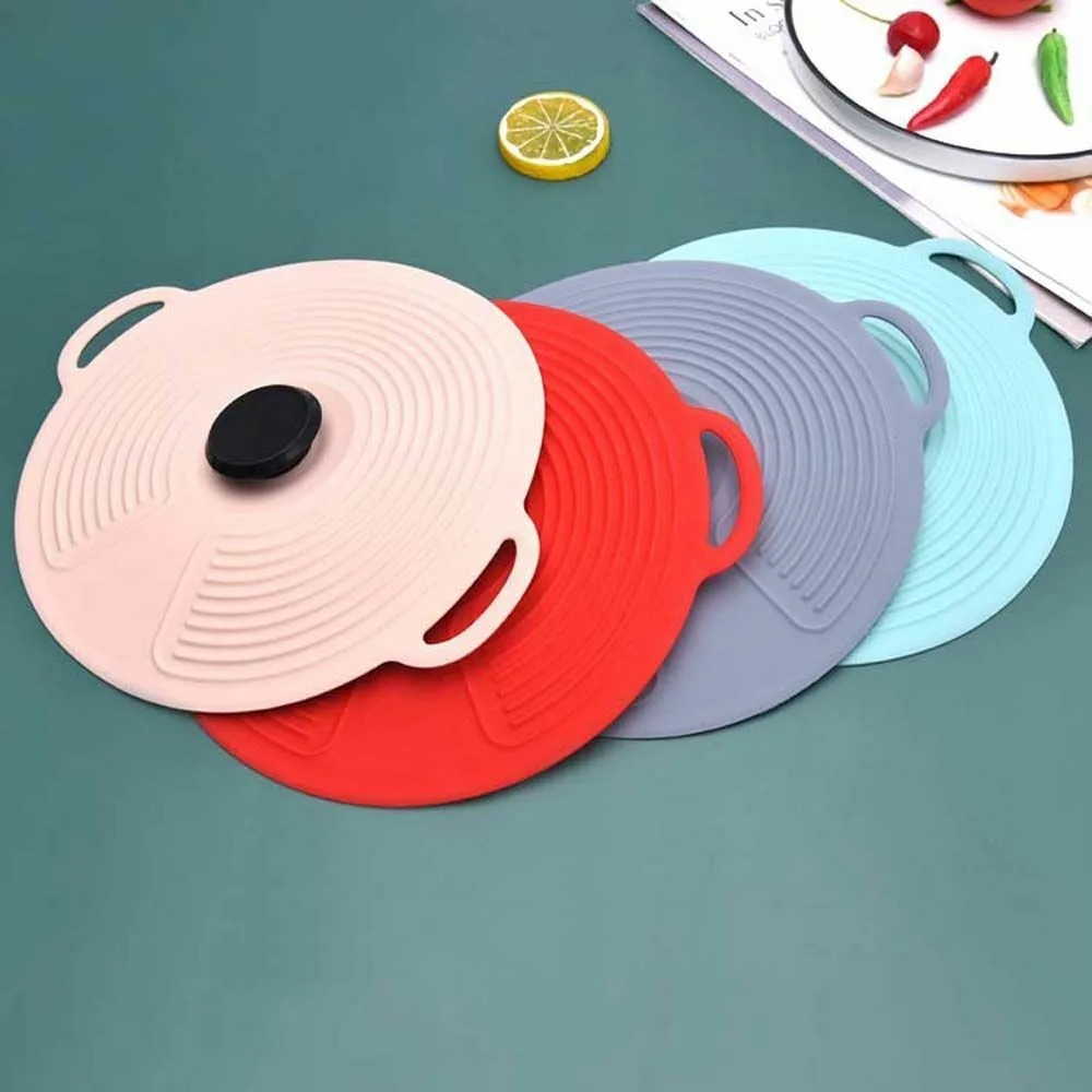 Reusable Multifunction Silicone Boil Over Spill Stopper Microwave Food Fresh Keeping Cover Pan Pot Lid Cover Cooking Tool