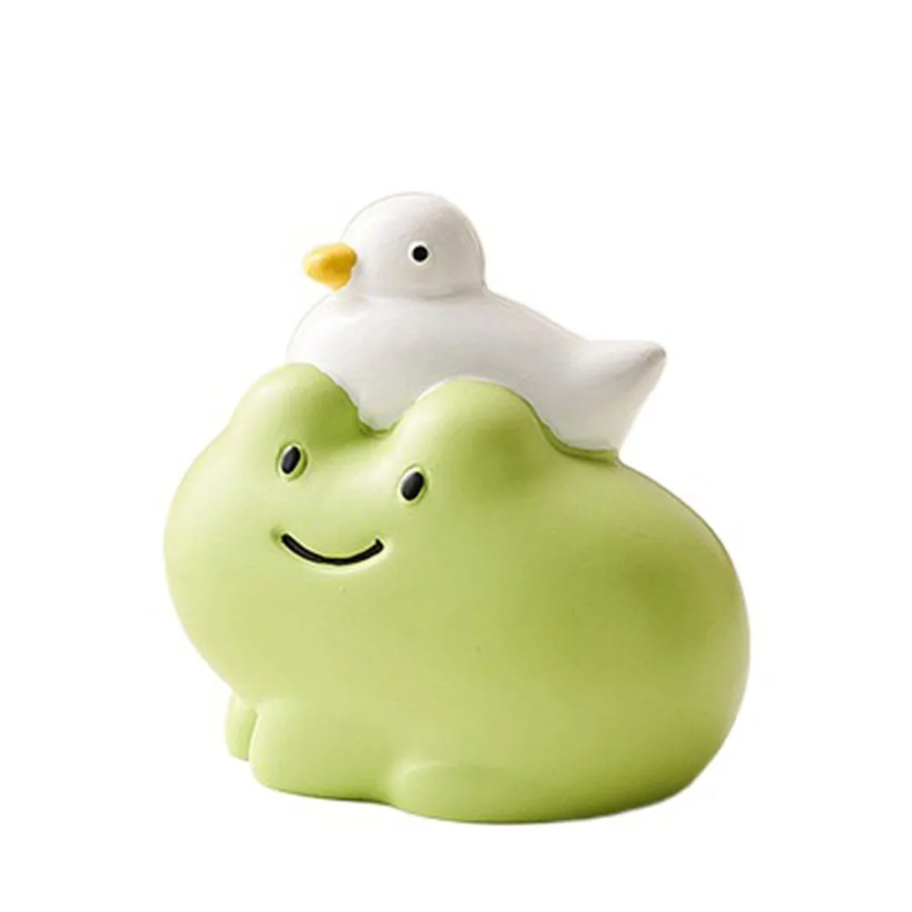 

Handmad Frog Resin Figurine Statue Collectible Anime Frog Desktop Decoration Ornament Crafts Mini Frog Model Toy Boys Girls