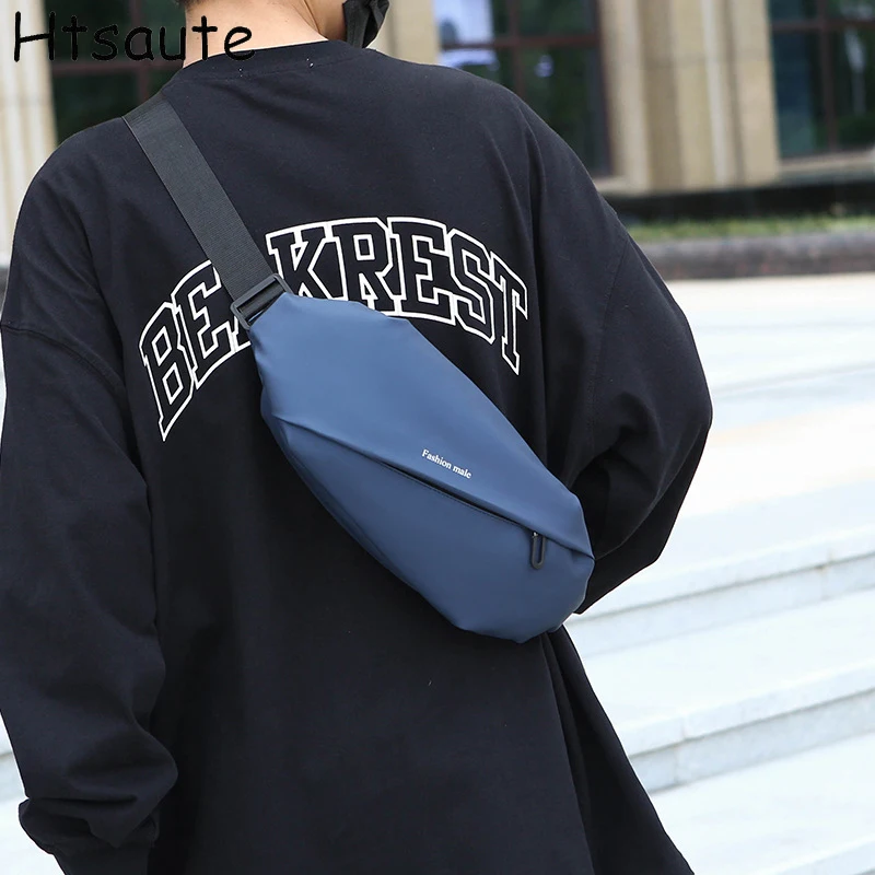 

Vintage Crossbody Bags Oxford Sling Bag Male Fanny Pack Sport Chest Bags for Man Black Shoulder Bags New Fashion Bag