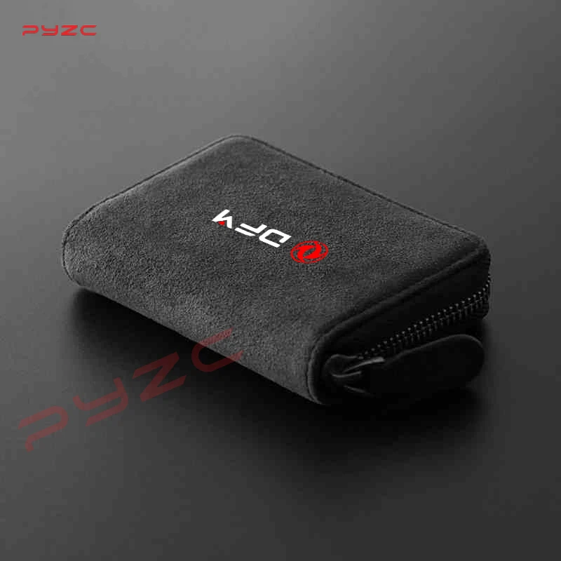 Card Holder Women Men Wallets Suede Car Driver Licence Cards Bag Zip Coin Purse for Dongfeng DFM AX7 H30 S30 DFSK SX5 SX6 AX4