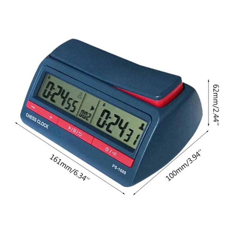 Professional Advanced Chess Digital Timer Chess Clock Count Up Down Board Game Clock PS-1688-A27I