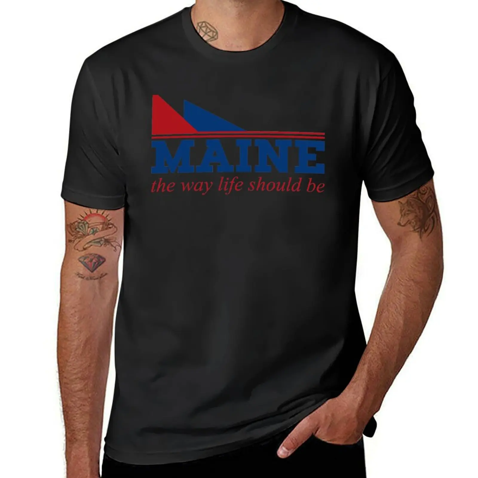 Maine the way life should be T-Shirt plus sizes boys animal print tees for a boy oversized t shirt men