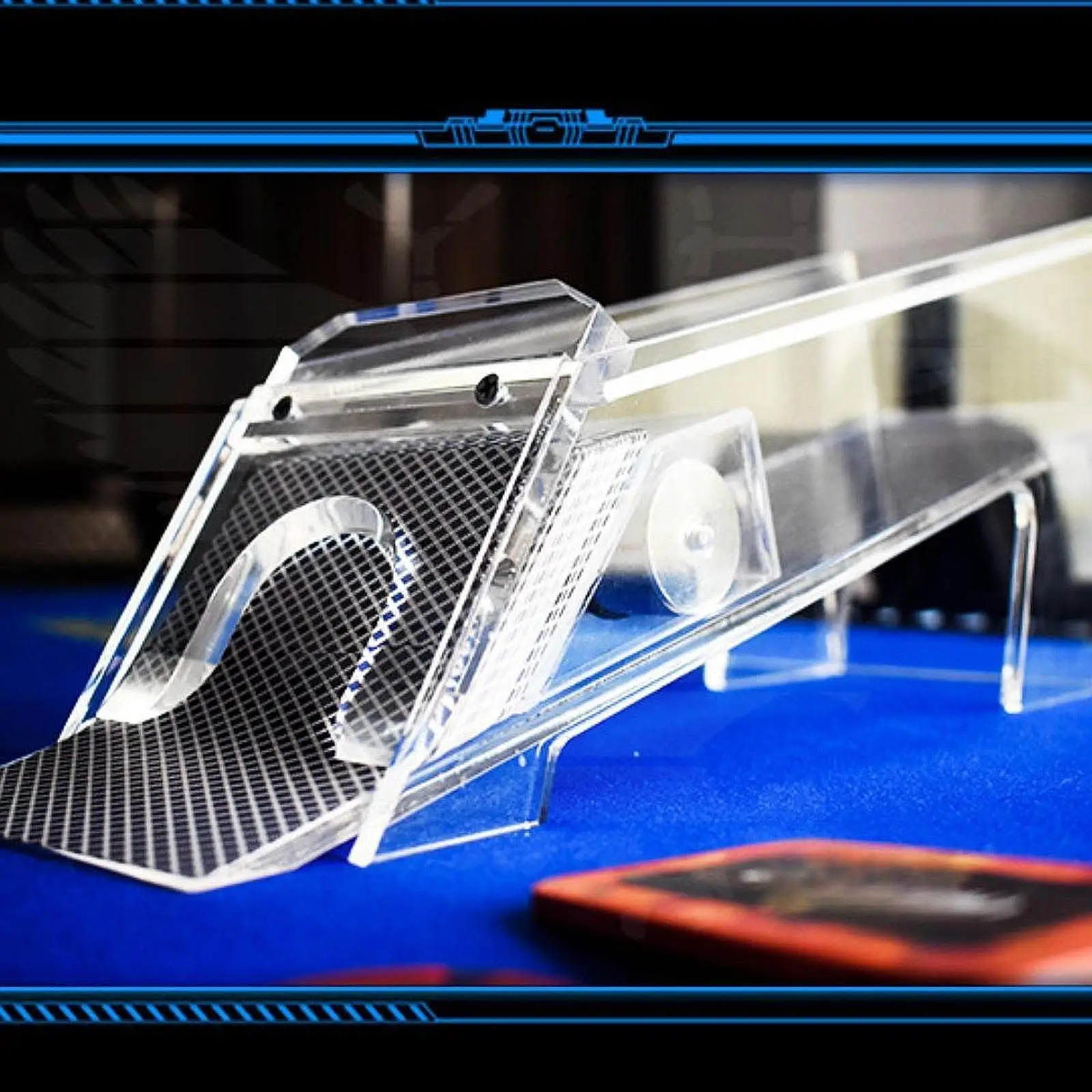Cards Shoe, Playing Cards Dealer Shoe, Professional Acrylic Card Dispenser, Cards Dealing Shoe, for Game Offices Camping