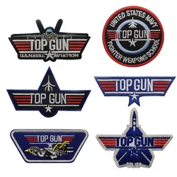 Top Gun Flight Test MAVERICK Ranger Patch Tomcat Fighter School Academic Squadron Hook&Loop Badge for Jacket