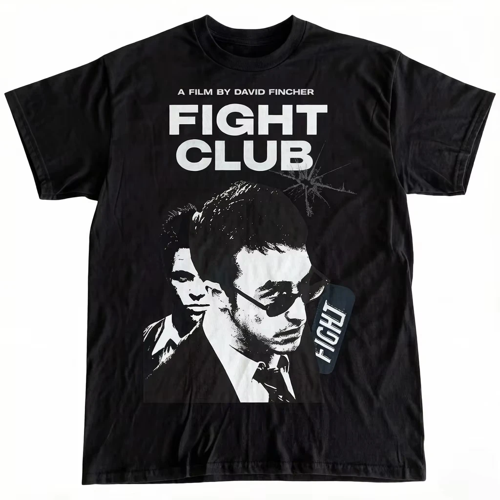Fight Club Tyler Durden Brad Pitt Edward Norton David Fincher Chuck Palahniuk Movie Cult Classic Thriller Psychological Vintage