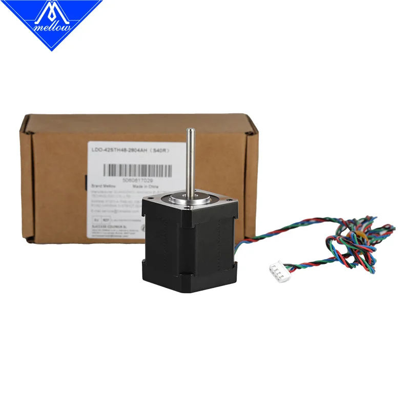부드러운 2PCS LDO 슈퍼 모터 42STH48-2804AH(40R) 3D 프린터 부품 용 Nema 17 스테퍼 모터 Voron VzBoT 긴 샤프트 마운트