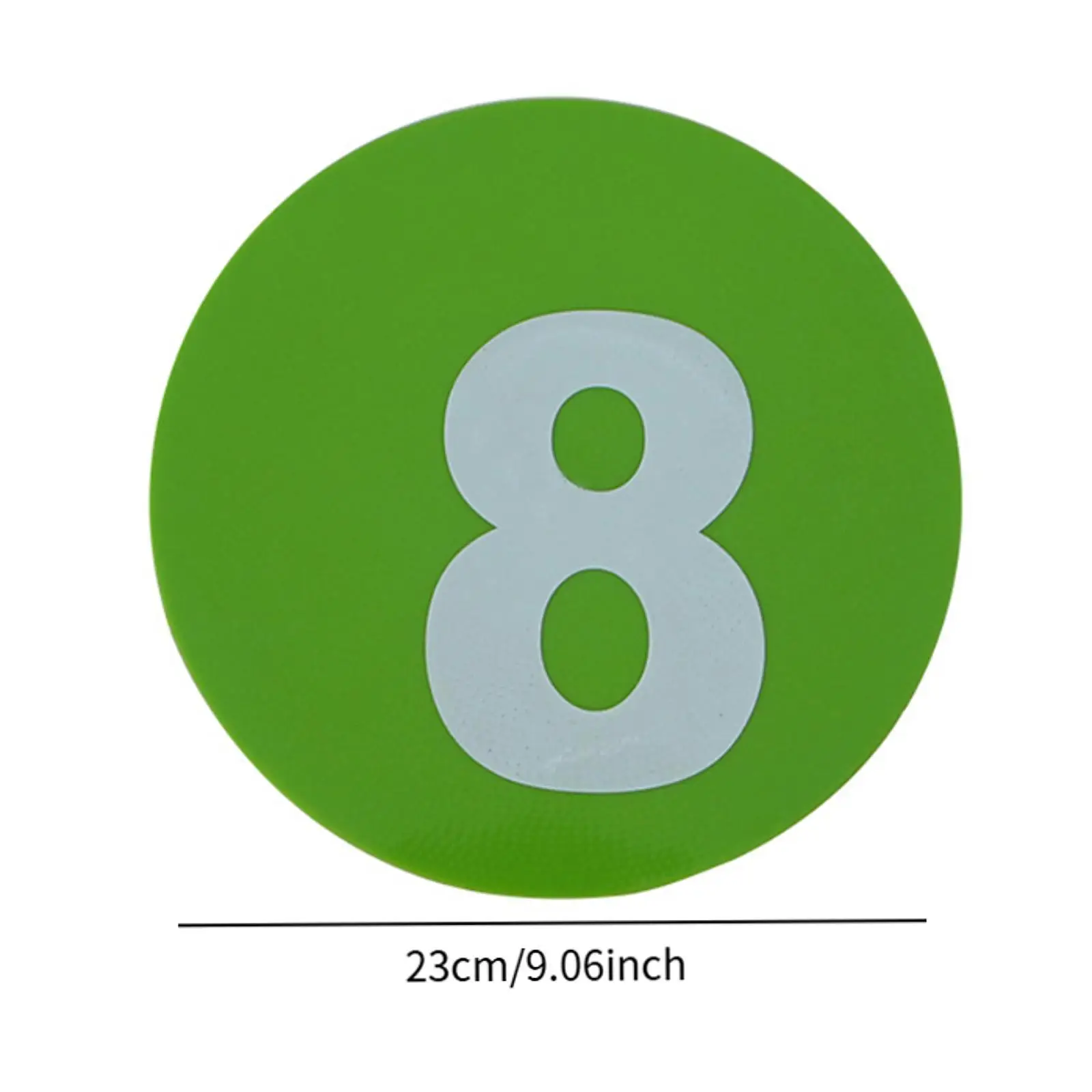 

10 Pieces Numbered Floor Spot Markers Flat Disc Markers Silent with Net Bag Training Mats for Indoor Outdoor Soccer Training