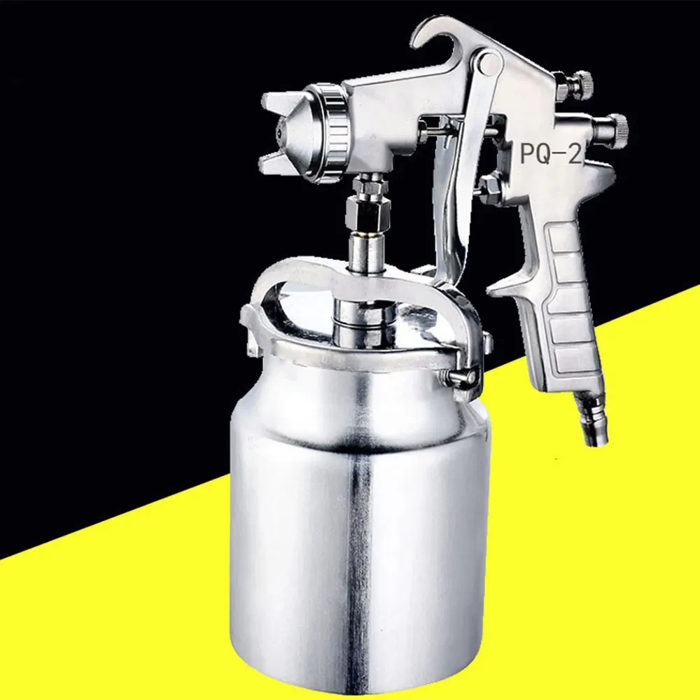 High-Quality PQ-2 Pneumatic Sprayer Silver Anti-Rust Paint Sprayer HVLP Spray Paint Machine With 2 MM Nozzle Handle Spray Tool