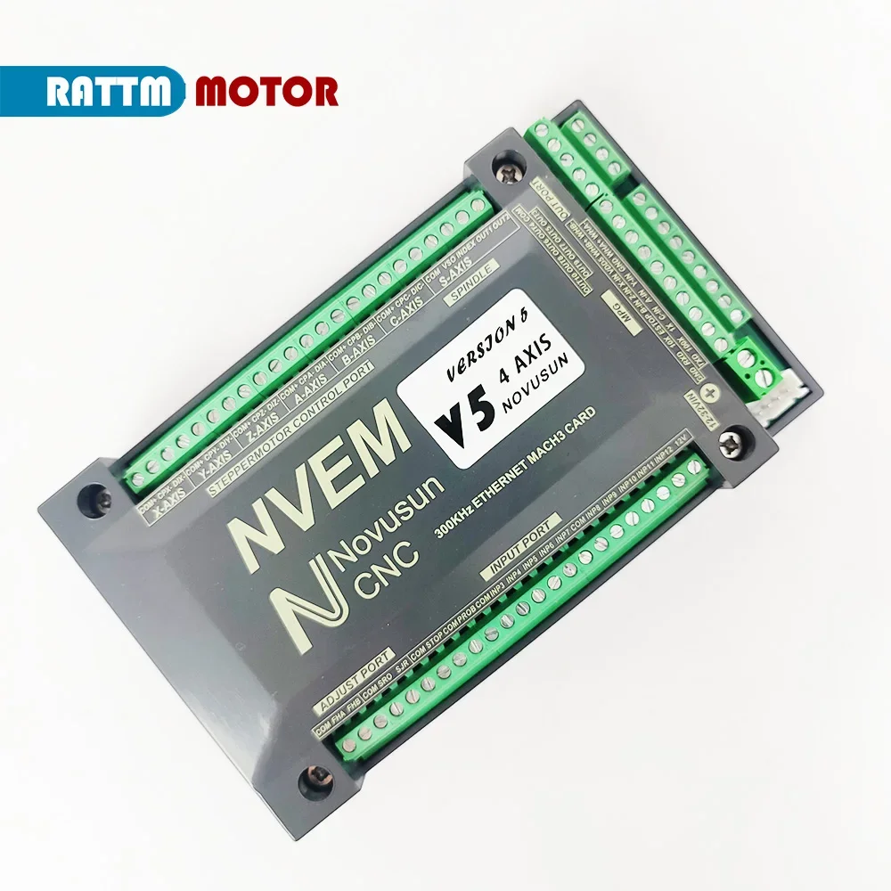 MACH3 Nvem V2.1 CNC Motion Controller 4 Axis Ethernet Slave Funct for Stepper,Servo