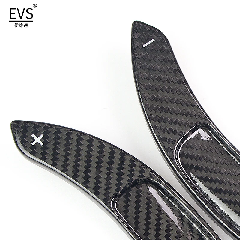 Volante de fibra de carbono Compatible con Ford Mustang 2015-2021, accesorios para coche