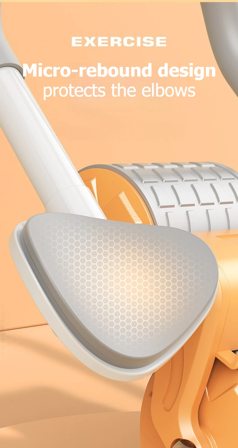 Bauchtrainer mit zwei Rädern, rutschfest, stabil, Fitnessgerät für Zuhause, Bauchformung, Core-Trainer für Anfänger – Detail 7