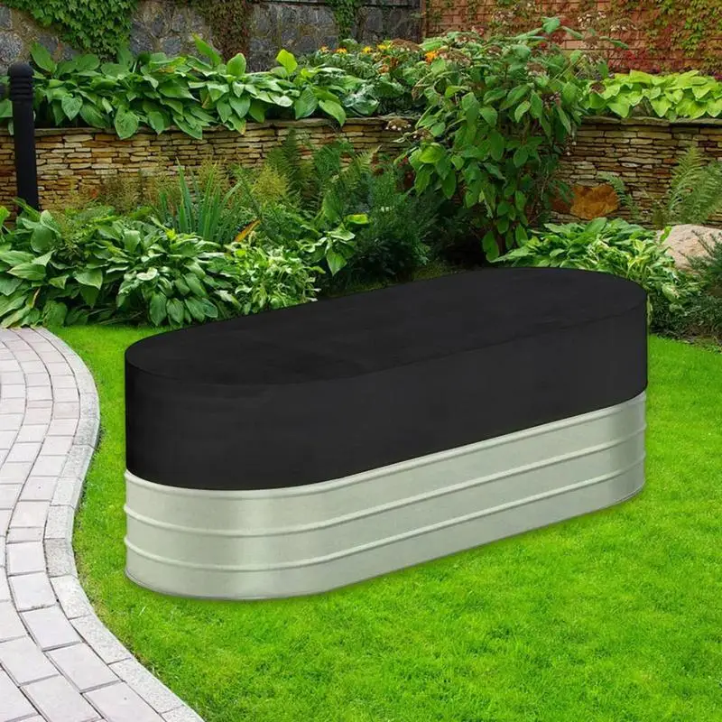 Universal Oval Above Ground Pool Cover Bache Protection Exterieur Multipurpose Waterproof Covers For Salon De Jardin Exterie