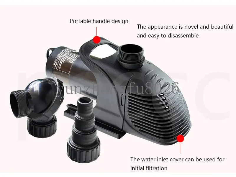 H 4000 6000 8000 10000 12000 15000 18000 20000 23000 25000 amphibious fish tank and fish pond circulating water pump