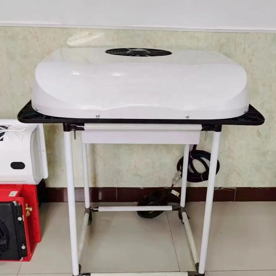 سقف صغير للنوم على السطح 24 فولت تيار مستمر 12 فولت 12 فولت مكيف هواء لوقوف الشاحنة لمقصورة الشاحنة #4