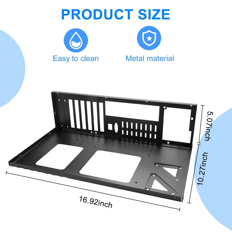 Imagem -06 - Espessamento Mining Rig Case Frame de Mineração Eth Motherboard Bracket Bitcoin Mining Rig Case Suporte Itx Mini Atx Gpu