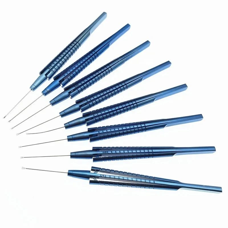 Ophthalmic Retinal Capsulorhexis Forceps Foreign Body Forceps Straight/Curved/Angled 140mm Ophthalmic Surgery Instruments