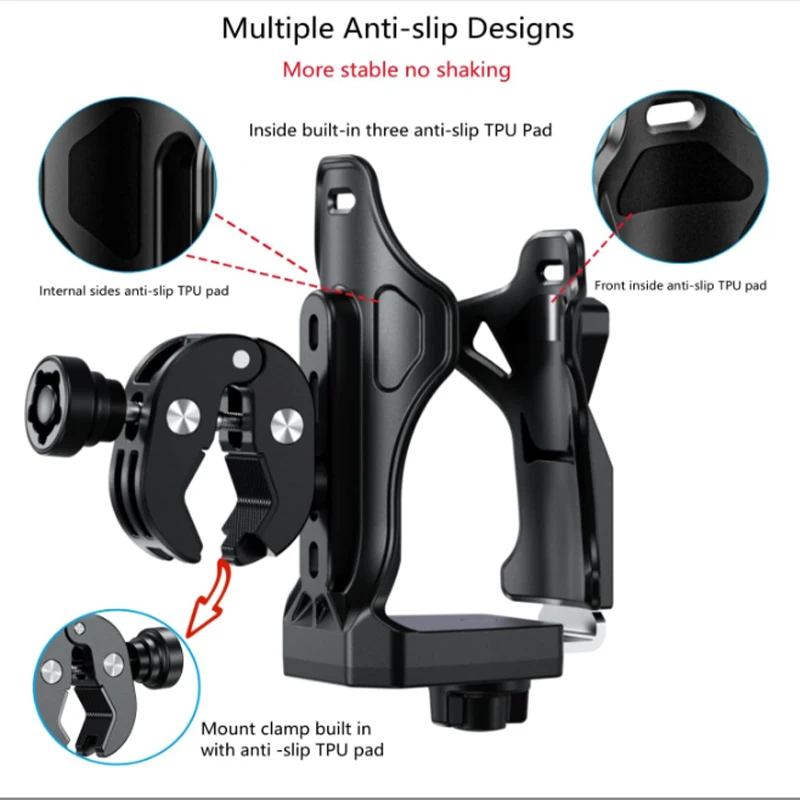 AliExpress NONE Apex Rush Motorcycle Cup Holder Anti-theft Bike Bottle Holder For Stroller Motorcycles Bike Scooter ATV Wheelchair Stroller