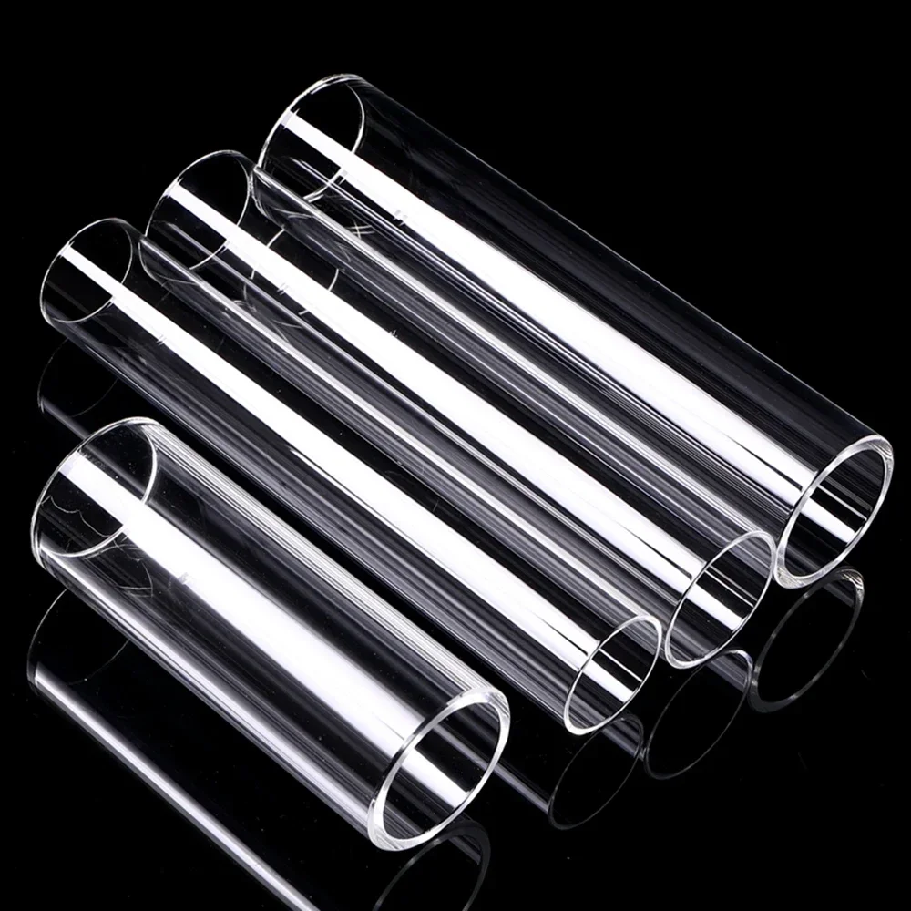 10x6x100mm Customized Clear Quartz pipe Glass Tube DIY lab accessories