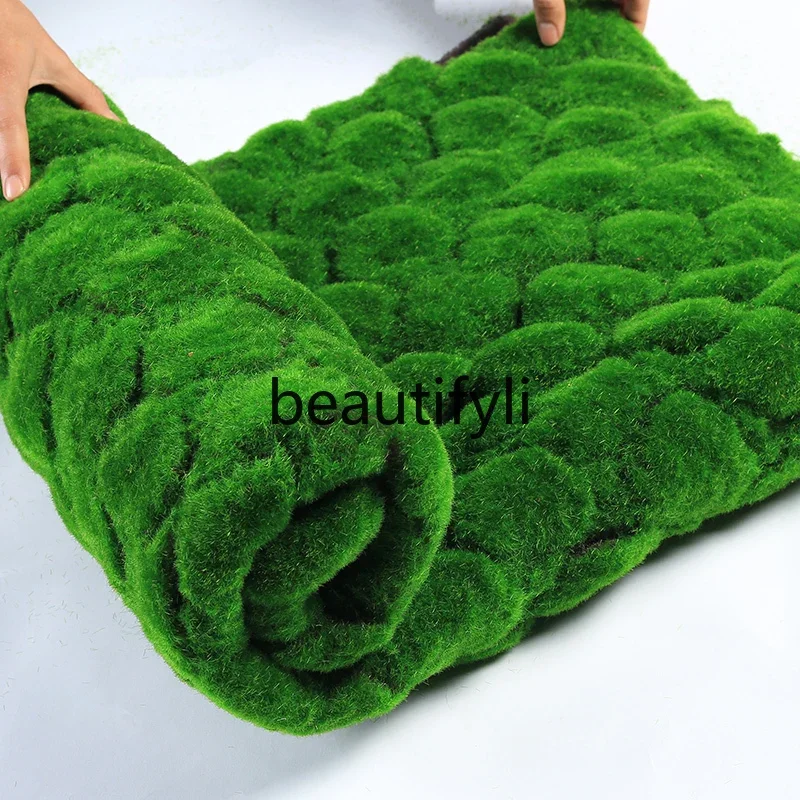 

X Simulated Plant Wall Moss Turf Artificial Turf Green Carpet Mat Indoor Wall Cabinet Youxiansen