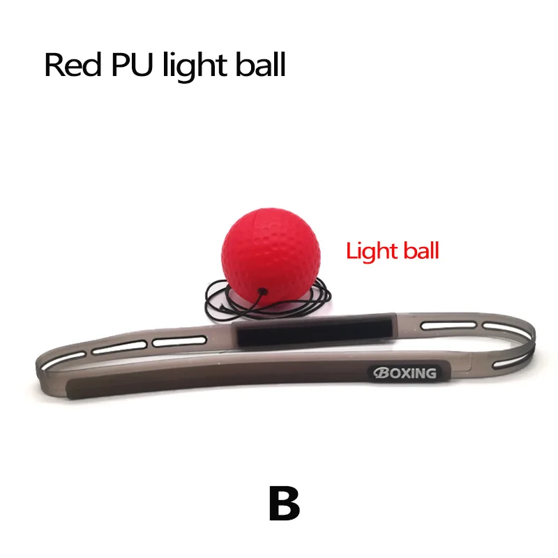 Боксерский рефлекторный мяч, повязка на голову, удар, боевая реакция, улучшение скорости реакции, координация рук и глаз, тренировочный боксерский мяч