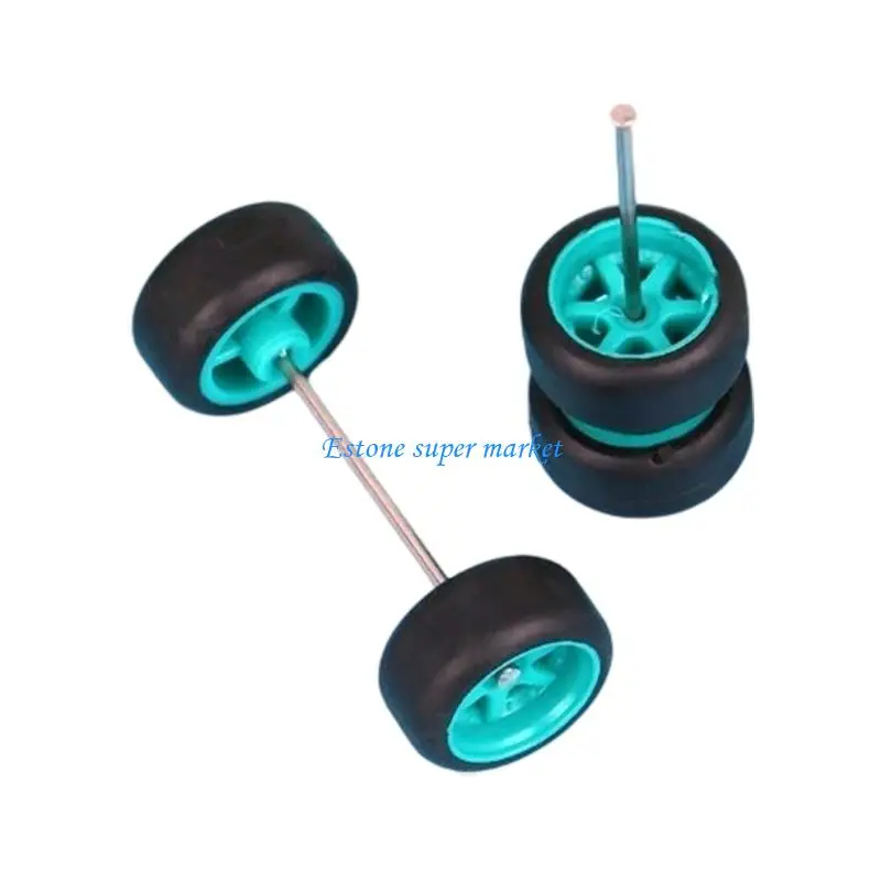 090B 4PCS متين 1/64 عجلات السيارات والسيارات