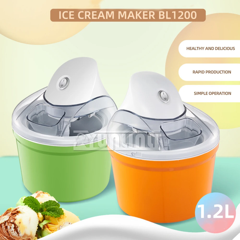 Household Small Ice Cream Machine DIY Portable Electric Ice Maker Automatic Yoghurt Freezer