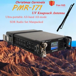 PMR-171 GUOHETEC PMR171 SDR CB Radio DMR Ham Radio Transceptor ultraportátil 100KHz-2GHz 20W Antena UV gratis