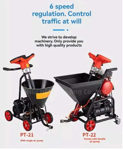 PT21 Waterproof And Fireproof Paint Putty Foundation Diatom Mud Cement Grouting Spraying Machine