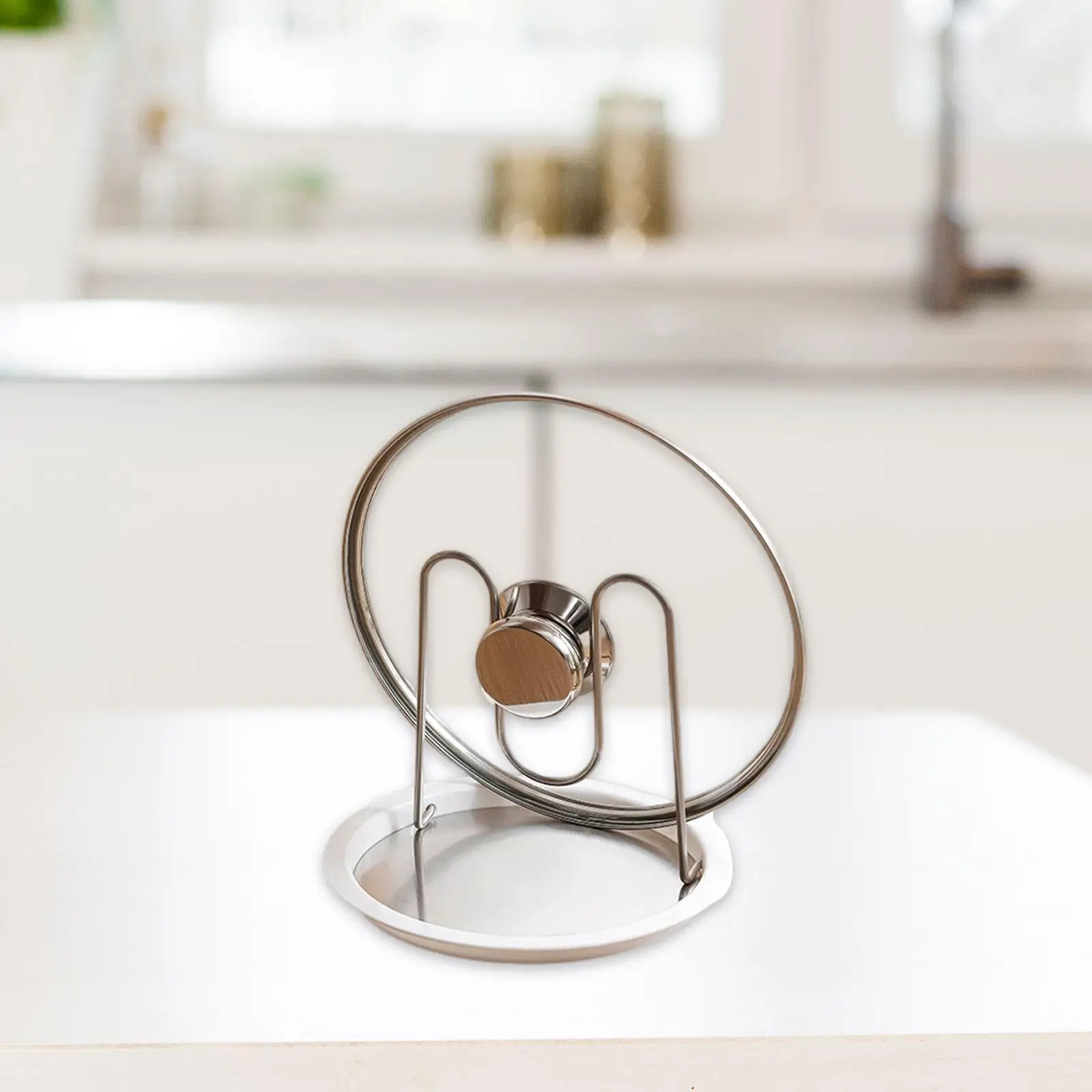 

Pot Lid Holder Pot Lid Organizer for Kitchen Counter Countertop Stove Top