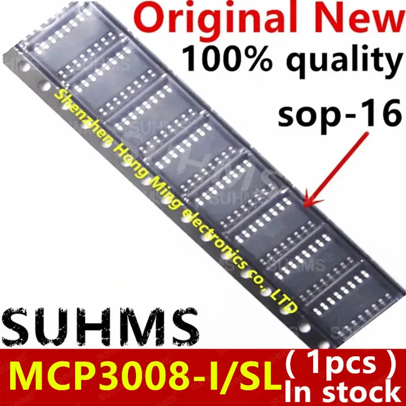 

(1piece)100% New MCP3008-I/SL MCP3008 sop-16